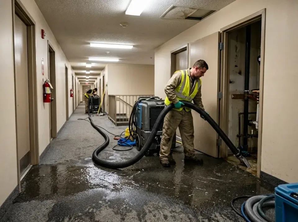 multi-unit-apartment-hallway-f-005 — frequently asked questions, Emergency Burst Pipe Water Extraction & Removal in Brookvil…